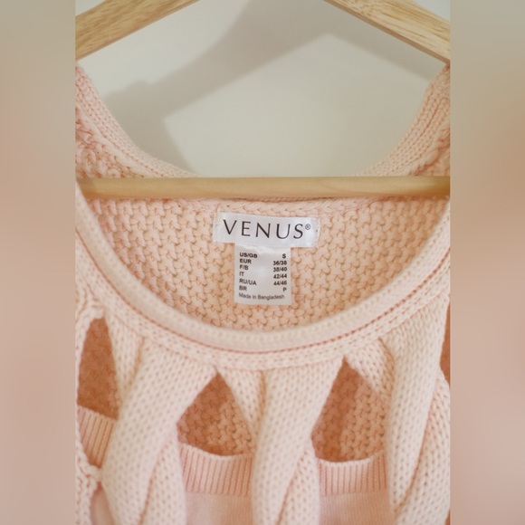 VENUS Women's Light Pink Sleeveless Sweater - Picture 4 of 5
